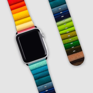Apple Watch Series 画する 8 41mm レインボストライプバンド付