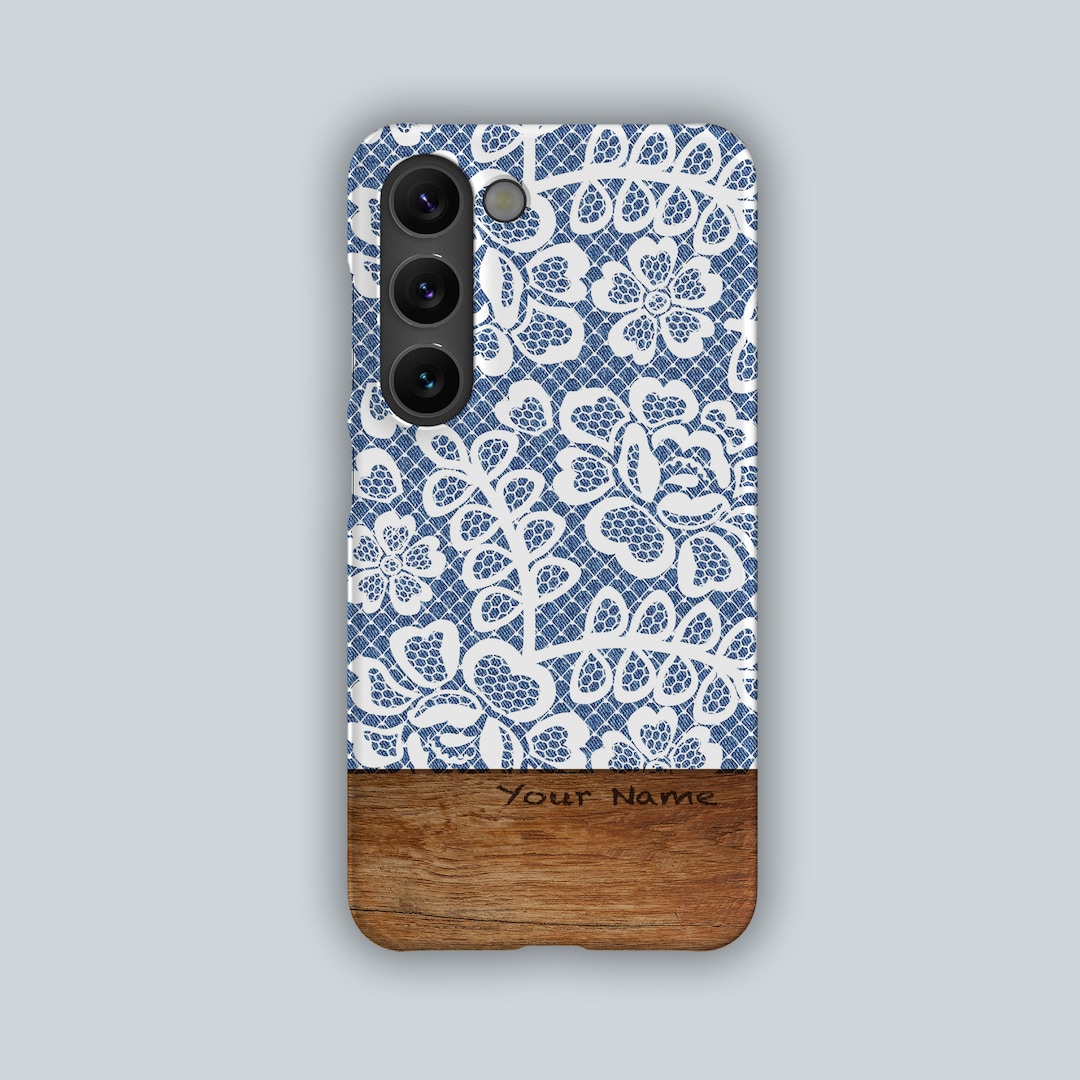 BLUE LACE Phone Case for Samsung S24, Samsung S23, Samsung S22, Samsung
