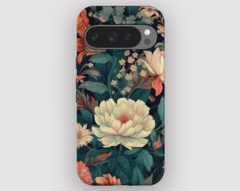 Table Blooms Floral Vintage Phone Case for Pixel 10, 9A, 9, 8, 7, 6