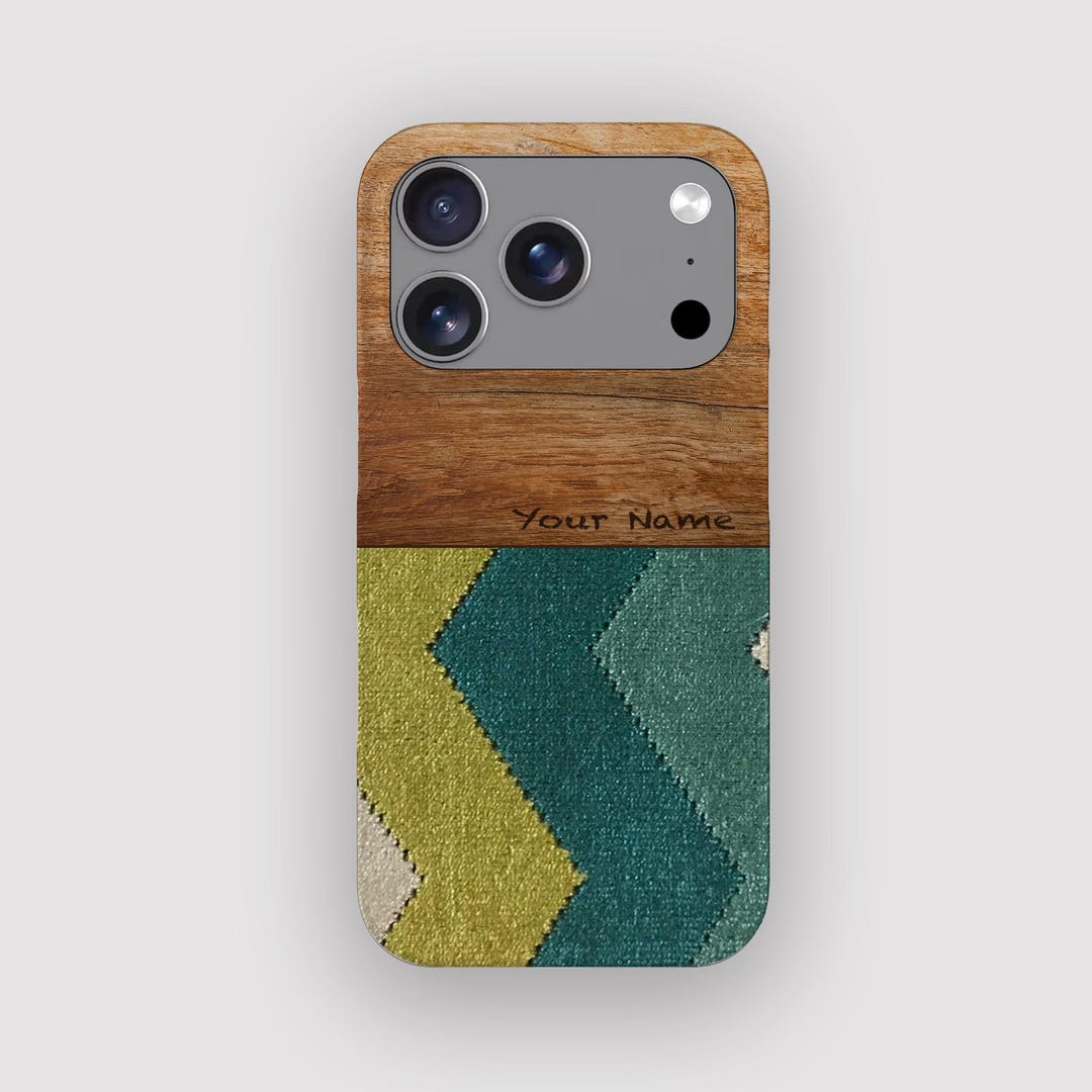 Teal Zag Chevron Retro Phone Case for iPhone 17, Air, 16, 15, 14, 13 - Etsy
