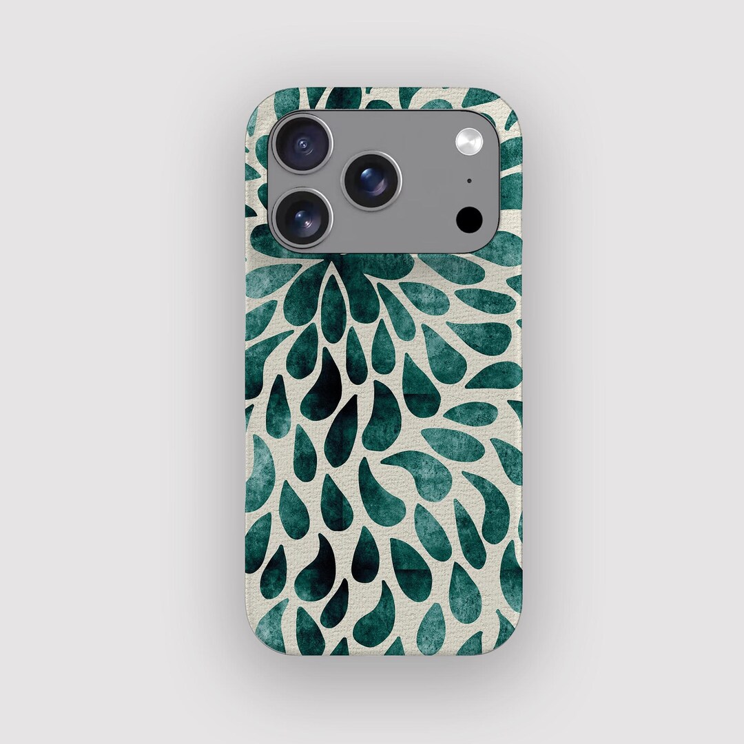 Teal Drops Abstract Petal Phone Case for iPhone 17, Air, 16, 15, 14, 13 - Etsy Teal Drops Abstract Petal Phone Case for iPhone 17, Air, 16, 15, 14, 13 - Etsy