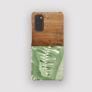 Calm Tropics Phone Case - Green Leaf Samsung S25 Case, S24, S23, S22