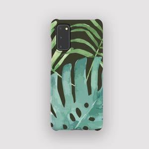 Tropical Leaf Floral Phone Case | Tropical Slim Case | Fits Samsung Galaxy S25, S24 Ultra, S23, S22 Plus, S21, S20, FE