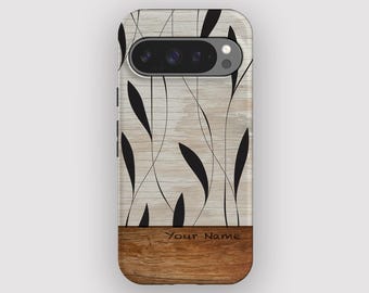 Reaching High Botanical Minimalist Phone Case for Pixel 10, 9A, 9, 8, 7, 6