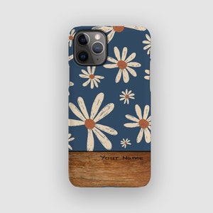Daisy Days Phone Case - Abstract Floral iPhone 16 Case, 15, 14, 13