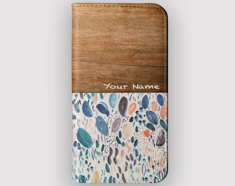Petal Flurry Wallet Case | Boho Samsung S26 Ultra, S25, S24, iPhone 18, 17, 16