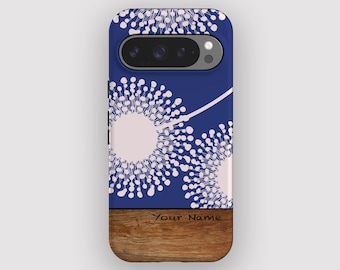 Navy Dandy Phone Case | Floral Pixel 11 Pro XL, 10, 9A, 9, 8, 7