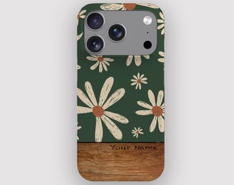 Garden Daisy Vintage Floral Phone Case for iPhone 17, Air, 16, 15, 14, 13