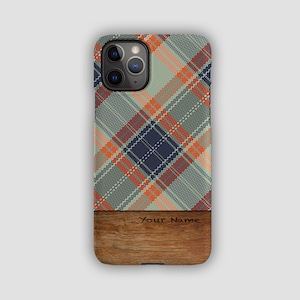 WARM PLAID Phone Case | For iPhone 15, iPhone 15 Pro, iPhone 14, iPhone 13, iPhone 12, iPhone 11, SE | Elegant Phone Case