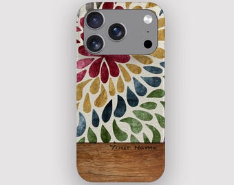 Rainbow Drop Abstract Petal Phone Case for iPhone 17, Air, 16, 15, 14, 13