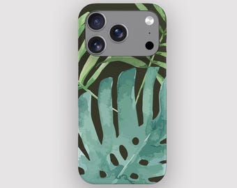 Tropical Leaf Tropical Boho Phone Case for Apple iPhone, Samsung Galaxy and Google Pixel