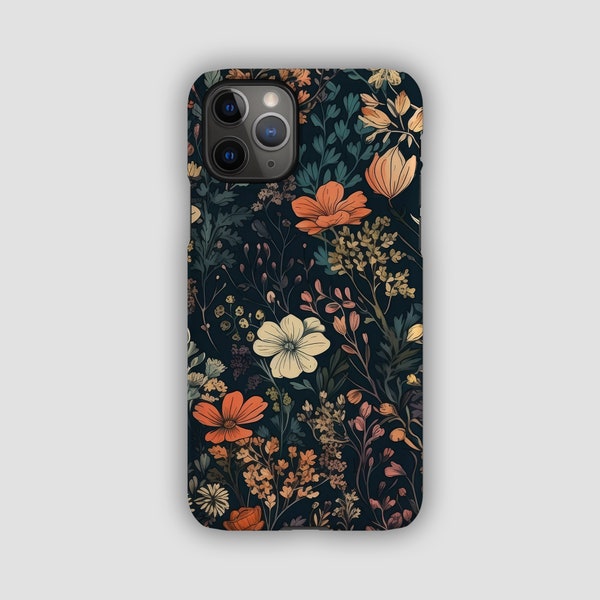 Custodia per telefono FLORAL DISPLAY / Per iPhone 15, iPhone 15 Pro, iPhone 14, iPhone 13, iPhone 12, iPhone 11, SE / Custodia per telefono vivace