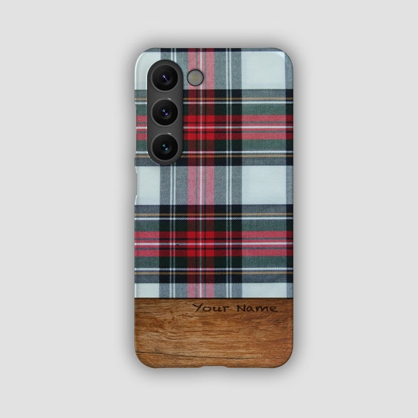 PLAID RED Phone Case | For Samsung S24, Samsung S24 Ultra, Samsung S23, Samsung S22, Samsung S21, S20 | Elegant Phone Case