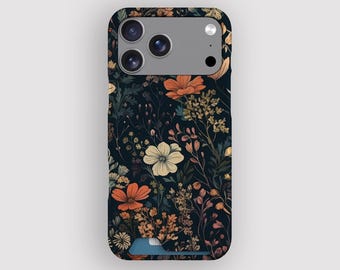 Floral Display Floral Vintage Card Holder Case for Apple iPhone and Samsung Galaxy