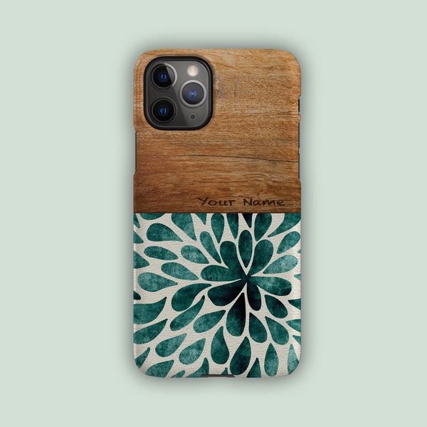 INKY TEAL Phone Case | For iPhone 15, iPhone 15 Pro, iPhone 14, iPhone 13, iPhone 12, iPhone 11, SE | Aesthetic Phone Case