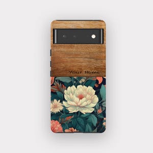 Table Blooms Phone Case - Vintage Floral Design, Fits Pixel 9A, 9, 8, 7