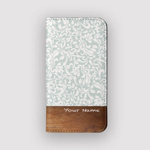 Royal Garden バロック ウォレットケース | ヴィンテージ ヴィーガンレザー フォリオケース | iPhone 16、15、14、13、Samsung Galaxy S25、S24、S23、S22 に対応