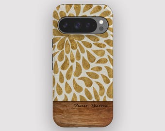 Mustard Drop Abstract Boho Phone Case for Pixel 10, 9A, 9, 8, 7, 6
