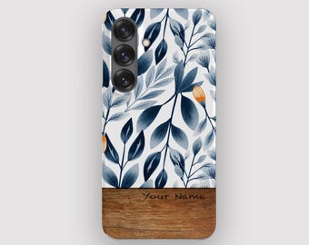 Blue Fields Botanical Cottagecore Phone Case for Samsung Galaxy, Apple iPhone and Google Pixel