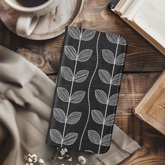 UEEBAI Custodia Portafoglio Con Cerniera Per IPhone | Pelle PU Con Supporto E 10 Slot Carte - 4