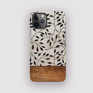 Lost Leaf Phone Case - Floral Abstract iPhone 16 Case, Minimal Boho Design that fits iPhone 15, 14, 13, 12