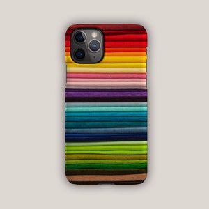 RAINBOW FOLDS Phone Case | For iPhone 15, iPhone 15 Pro, iPhone 14, iPhone 13, iPhone 12, iPhone 11, SE | Aesthetic Phone Case