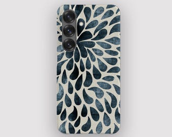 Blue Splash Abstract Boho Phone Case for Samsung Galaxy, Apple iPhone and Google Pixel