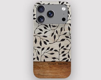 Lost Leaf Botanical Minimalist Phone Case for Apple iPhone, Samsung Galaxy and Google Pixel