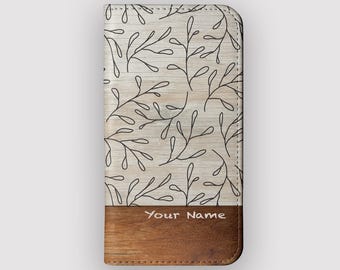 Dainty Direction Botanical Minimalist Wallet Case for Samsung Galaxy and Apple iPhones