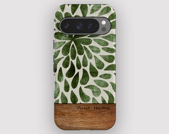 Sage Shower Abstract Boho Phone Case for Pixel 10, 9A, 9, 8, 7, 6