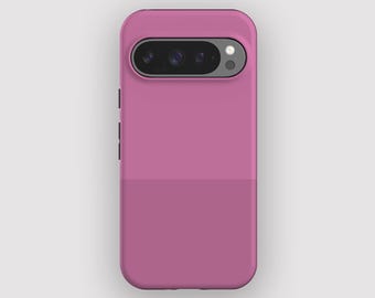 Smooth Pink Solid Minimalist Phone Case for Pixel 10, 9A, 9, 8, 7, 6