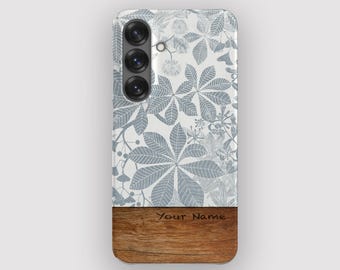 Blue Growth Phone Case | Floral Samsung S26 Ultra, S25, S24 Plus, S23, S22, S21