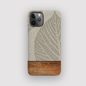 Leaf Fossil Phone Case - Abstract Floral Design for iPhone 16, 15, 14, 13
