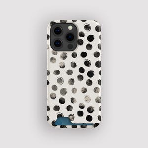 Etui na karty Messy Spot Geometric | Etui do przechowywania kart w kropki | Pasuje do iPhone'a 16, 15 Pro Max, 14, 13 Mini, Samsunga Galaxy S22, S21 Plus