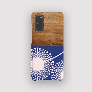 Navy Dandy Phone Case - Colourful Dandelion Samsung S25 Case, S24, S23, S22
