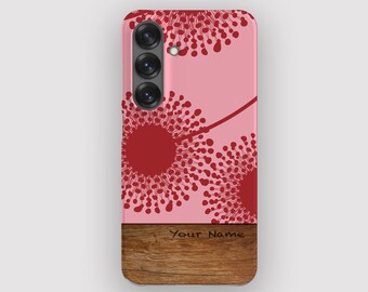 Pink Dandy Dandelion Floral Phone Case for Samsung Galaxy, Apple iPhone and Google Pixel