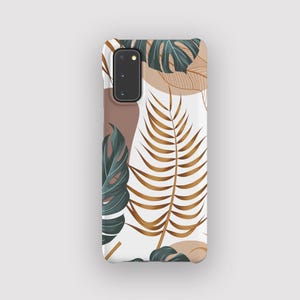 Rainforest Leaf Phone Case | Floral Shock Resistant Case | Fits Samsung Galaxy S25, S24 Ultra, S23, S22 Plus, S21, S20, FE