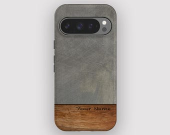 Brushed Metal Grunge Modern Phone Case for Pixel 10, 9A, 9, 8, 7, 6