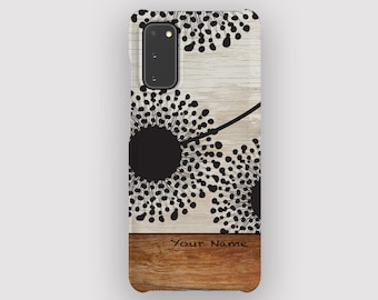 Dark Dandy Phone Case | Dandelion Nature Samsung S25 Case. Minimal Boho Design. Fits Galaxy S25 Plus, S24 Ultra, S24 FE, S23, S22