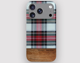 Plaid Red Plaid Classic Phone Case for Apple iPhone, Samsung Galaxy and Google Pixel