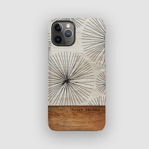 Strong Spread Phone Case: Floral Abstract Minimal Boho iPhone 17 Case Design.