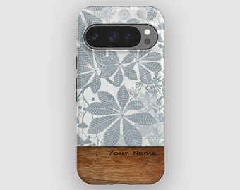 Blue Growth Phone Case | Floral Pixel 11 Pro XL, 10, 9A, 9, 8, 7
