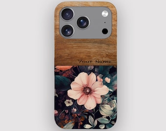 Floral Blush Phone Case | Vintage iPhone 18 Pro, 17, 16 Plus, 15, 14, 13