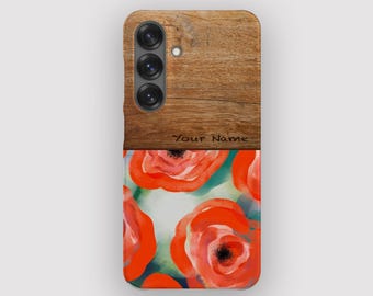 Poppy Prints Floral Boho Phone Case for Samsung Galaxy S26, S25, S24, S23, S22