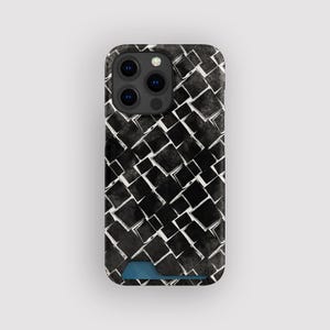 Etui na karty Inky Square Geometric | Etui Ink Tile Slim | Pasuje do iPhone'a 16, 15 Pro Max, 14, 13 Mini, Samsunga Galaxy S22, S21 Plus