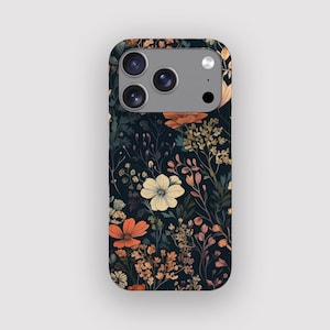 Floral Display Phone Case | Vintage iPhone 18 Pro, 17, 16 Plus, 15, 14, 13