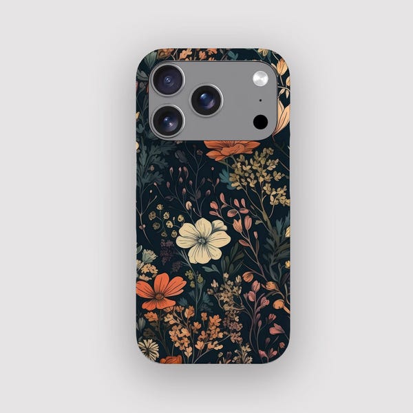 Floral Display Phone Case | Vintage iPhone 18 Pro, 17, 16 Plus, 15, 14, 13