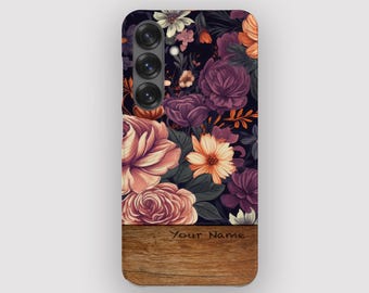 Floral Bouquet Mauve Vintage Phone Case for Samsung Galaxy S26, S25, S24, S23, S22