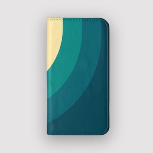 Funda tipo cartera retro Target Bold / Funda protectora retro tipo folio / Compatible con iPhone 16, 15, 14, 13 y Samsung Galaxy S25, S24, S23 y S22