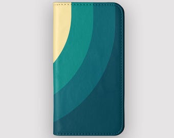 Retro Target Abstract Vintage Wallet Case for Samsung Galaxy and Apple iPhones
